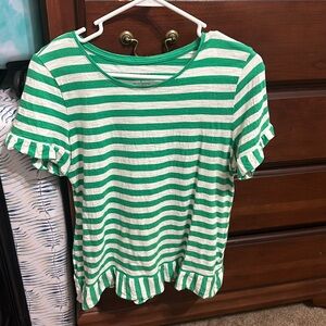 Talbots shirt size small, peplum bottom